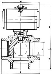進(jìn)口氣動(dòng)內(nèi)螺紋三通球閥